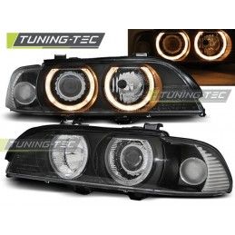 XENON HEADLIGHTS ANGEL EYES BLACK fits BMW E39 09.95-06.03, Serie 5 E39