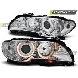 HEADLIGHTS ANGEL EYES CHROME fits BMW E46 04.03-06 COUPE CABRIO , Serie 3 E46 Coupé/Cab