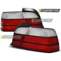 TAIL LIGHTS SPORT LOOK RED WHITE fits BMW E36 12.90-08.99 COUPE, Serie 3 E36 Coupé/Cab