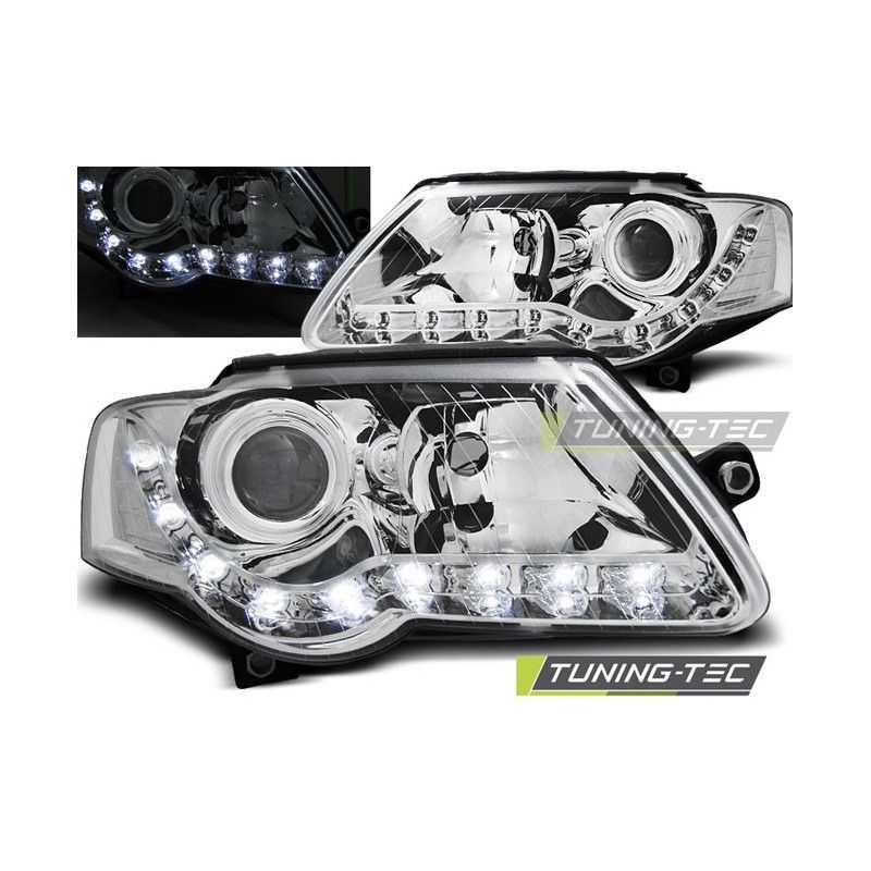 HEADLIGHTS DAYLIGHT CHROME fits VW PASSAT B6 3C 03.05-10, Passat B6 05-10