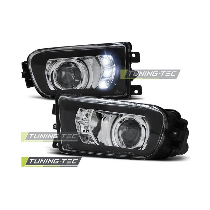 FOG LIGHTS BLACK LED fits BMW E39 09.95-06.03 / Z3 96-02, Serie 5 E39