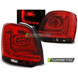 LED TAIL LIGHTS RED SMOKE fits VW POLO 09-14, Polo V 6R 09-14