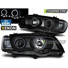 XENON HEADLIGHTS ANGEL EYES BLACK fits BMW X5 E53 09.99-10.03, X5 E53