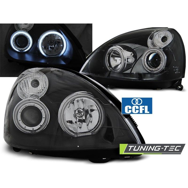 RENAULT CLIO II 06.01-09.05 ANGEL EYES CCFL BLACK, Clio II 98-05