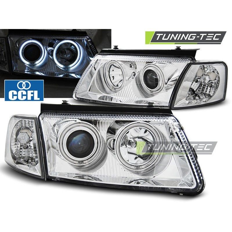 HEADLIGHTS ANGEL EYES CCFL CHROME fits VW PASSAT B5 3B 11.96-08.00, Passat B5 96-05