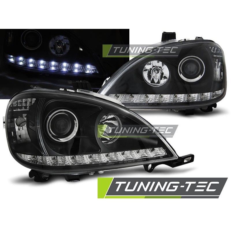 HEADLIGHTS DAYLIGHT BLACK fits MERCEDES W163 ML M-KLASA 09.01-05, ML W163