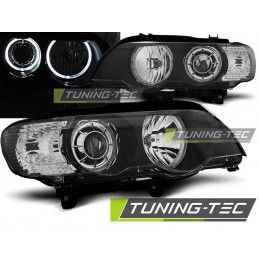 HEADLIGHTS ANGEL EYES LED BLACK fits BMW X5 E53 09.99-10.03, X5 E53