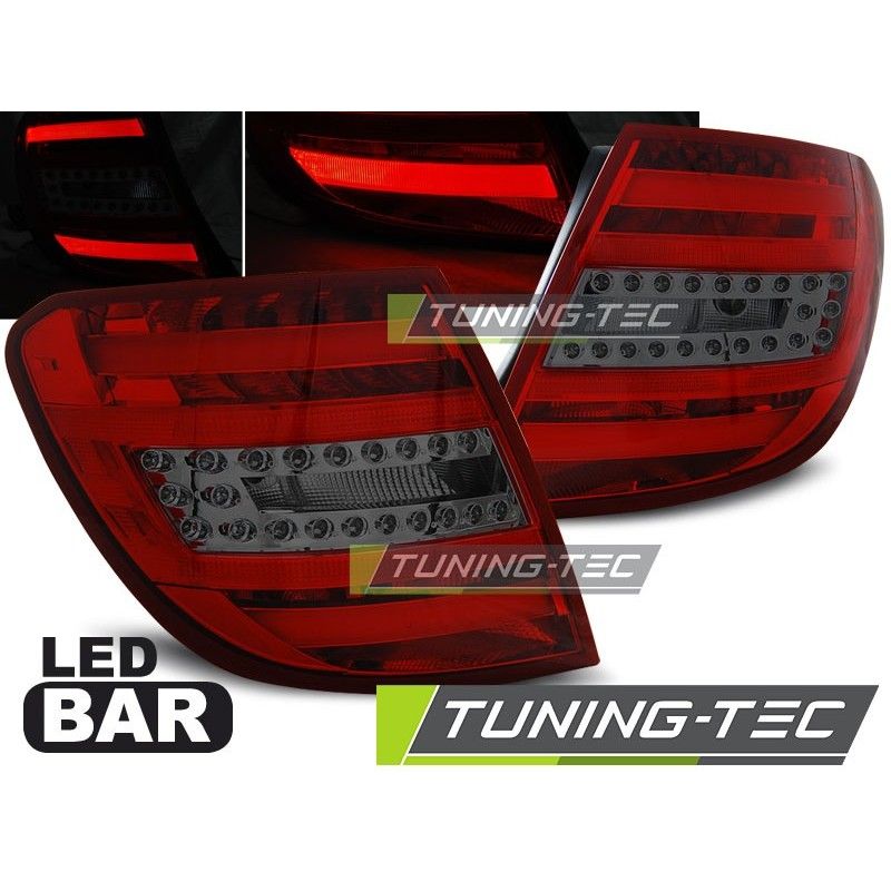 LED BAR TAIL LIGHTS RED SMOKE fits MERCEDES C-KLASA W204 KOMBI 07-10, Classe C W204