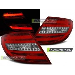 LED BAR TAIL LIGHTS RED WHIE fits MERCEDES C-KLASA W204 SEDAN 07-10, Classe C W204