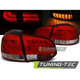 LED BAR TAIL LIGHTS RED WHIE fits VW GOLF 6 10.08-12, Golf 6
