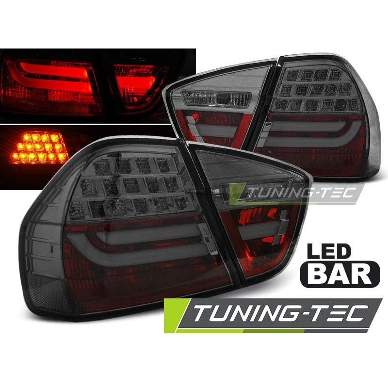 LED BAR TAIL LIGHTS SMOKE fits BMW E90 03.05-08.08, Serie 3 E90/E91