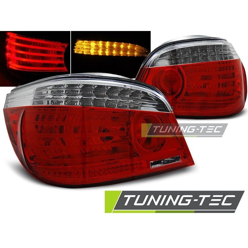 LED TAIL LIGHTS RED WHITE fits BMW E60 07.03-07, Serie 5 E60/61