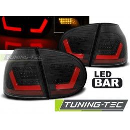 LED BAR TAIL LIGHTS BLACK fits VW GOLF 5 10.03-09, Golf 5