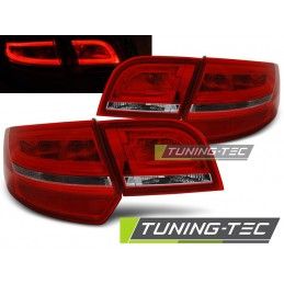 LED TAIL LIGHTS RED WHITE fits AUDI A3 8P 04-08 SPORTBACK, A3 8P 03-08