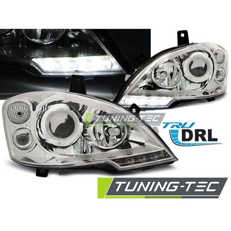 HEADLIGHTS TRUE DRL CHROME fits MERCEDES VITO W639 10.10-5.14, Vito / Viano