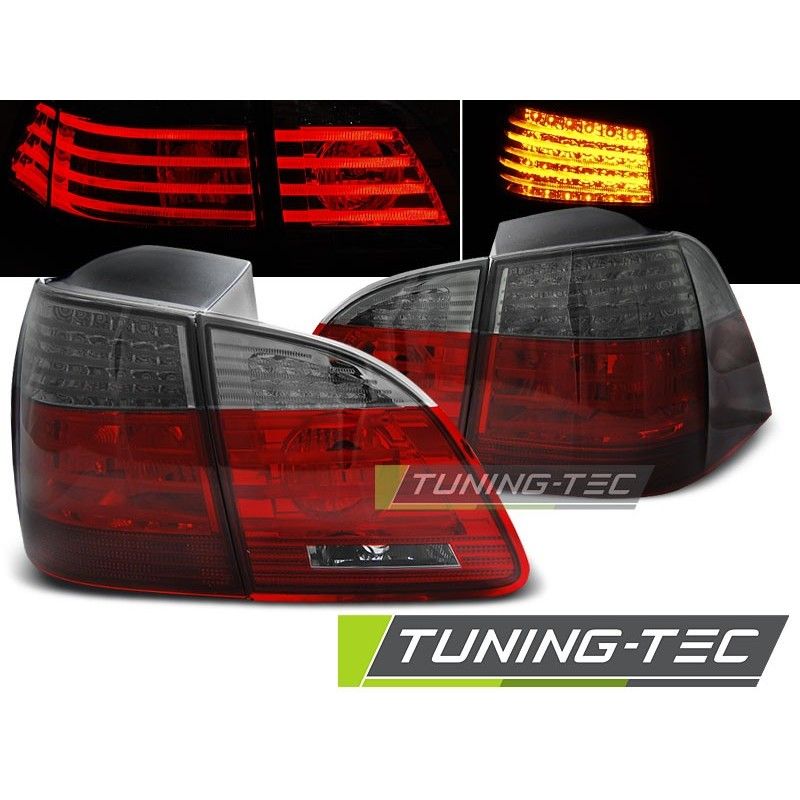 LED TAIL LIGHTS RED SMOKE fits BMW E61 04-03.07 TOURING, Eclairage Bmw