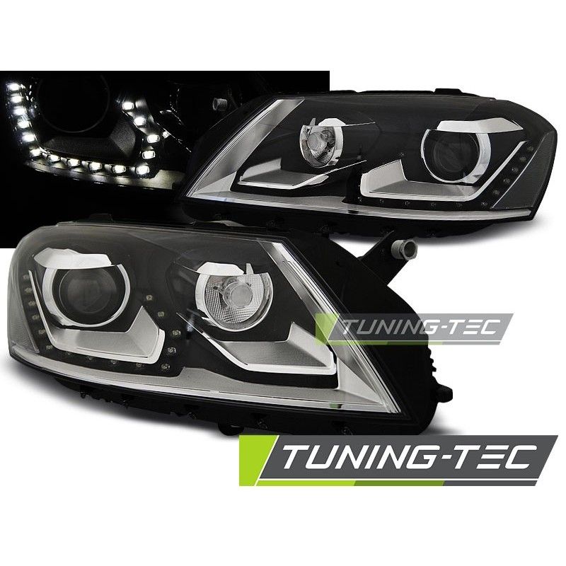 HEADLIGHTS DAYLIGHT BLACK fits VW PASSAT B7 10.10- 10.14 , Passat B7 10-15