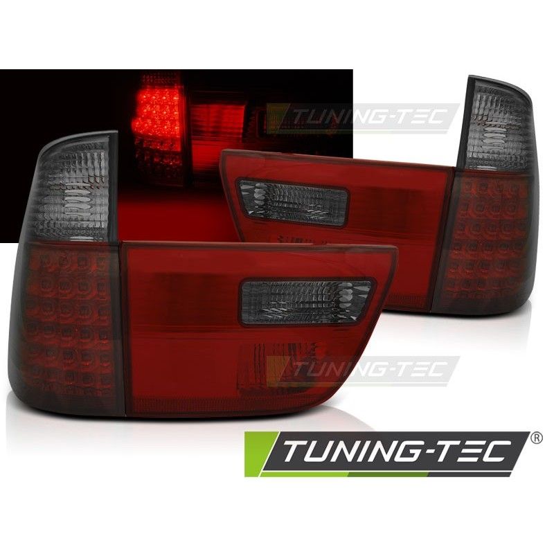 LED TAIL LIGHTS RED SMOKE fits BMW X5 E53 09.99-06, X5 E53