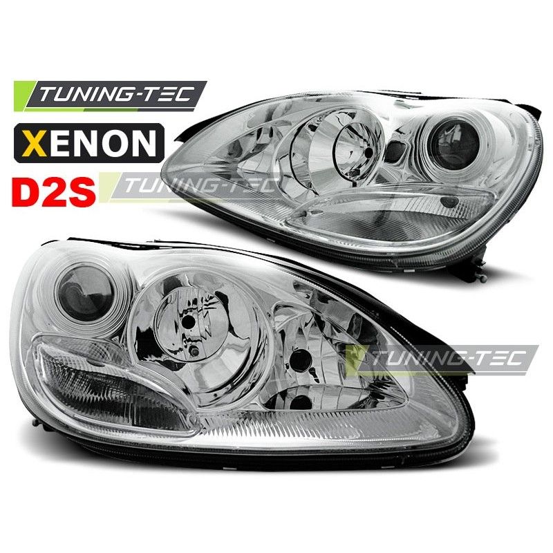 XENON HEADLIGHTS CHROME fits MERCEDES W220 S-KLASA 10.02-05.05, Classe S W220