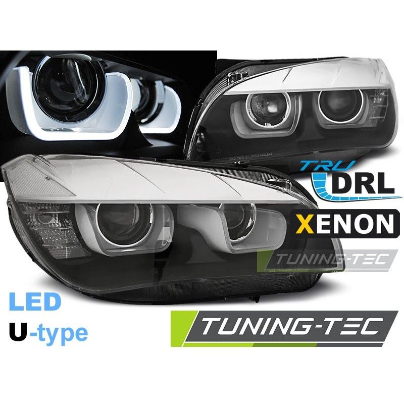 XENON HEADLIGHTS U-LED LIGHT BLACK fits BMW X1 E84 08.12-01.14 , X1 - E84 (2009+)