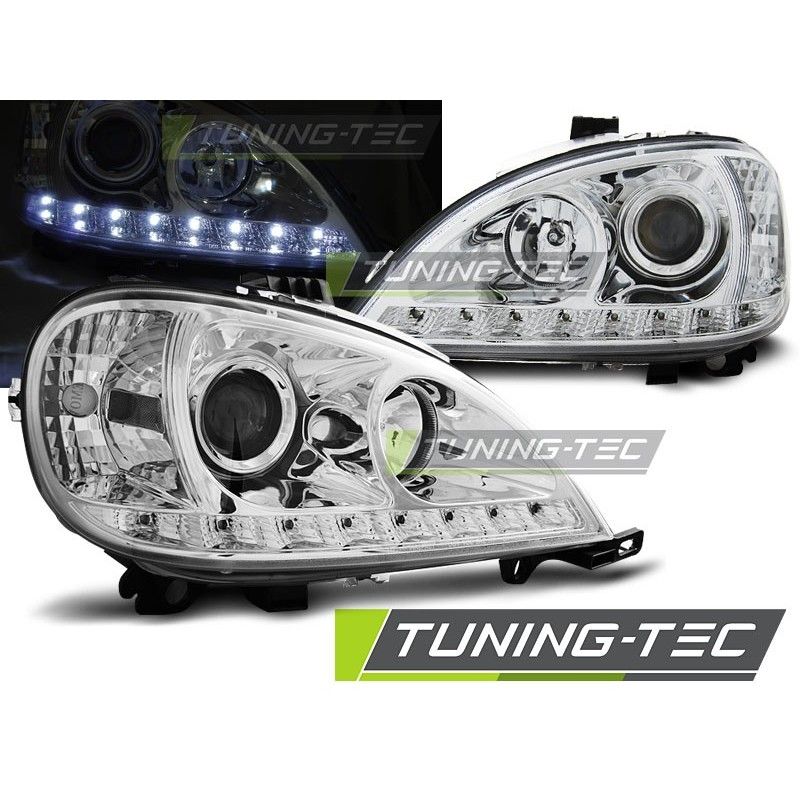 HEADLIGHTS DAYLIGHT CHROME fits MERCEDES W163 ML M-KLASA 03.98-08.01, ML W163