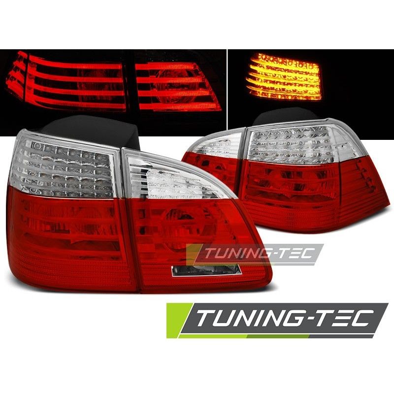 LED TAIL LIGHTS RED WHITE fits BMW E61 04-03.07 TOURING, Eclairage Bmw
