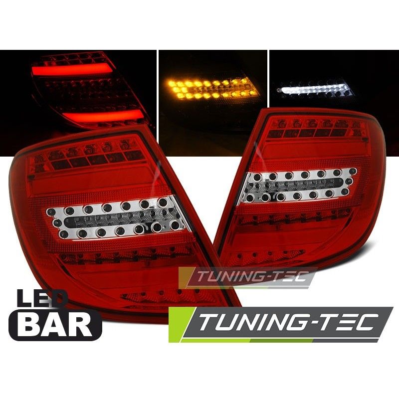 LED BAR TAIL LIGHTS RED WHIE fits MERCEDES C-KLASA W204 KOMBI 07-10, Classe C W204