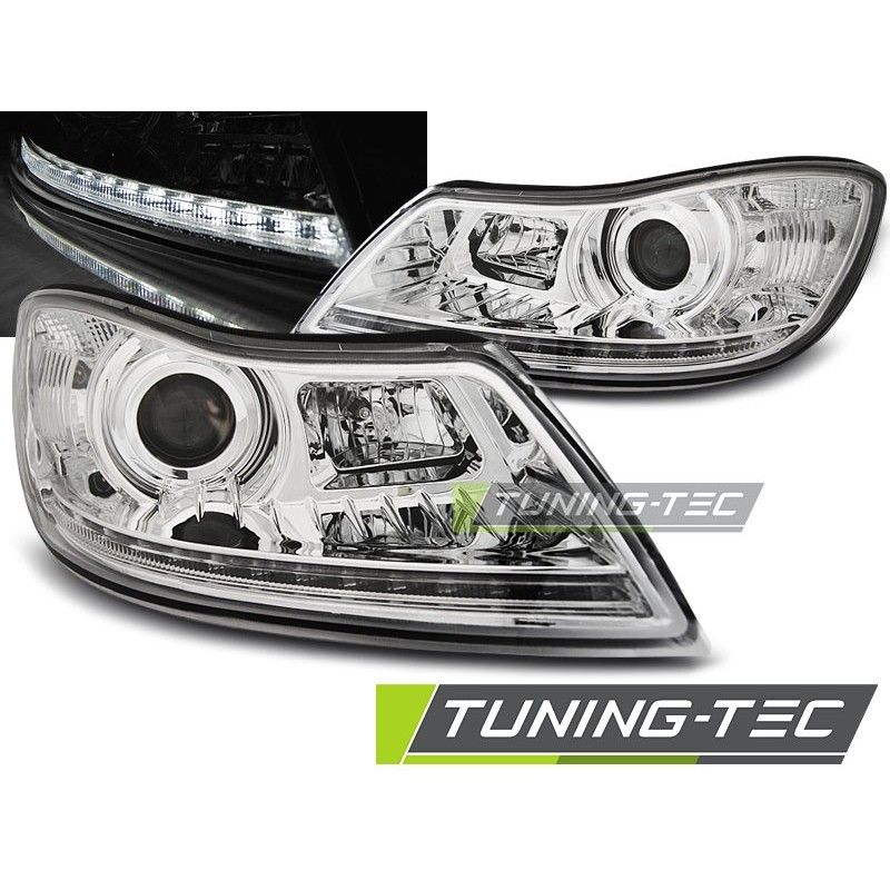 HEADLIGHTS DAYLIGHT CHROME fits SKODA OCTAVIA 09-12, Octavia II 04-13