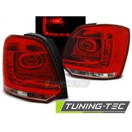 LED TAIL LIGHTS RED WHITE fits VW POLO 09-14, Polo V 6R 09-14