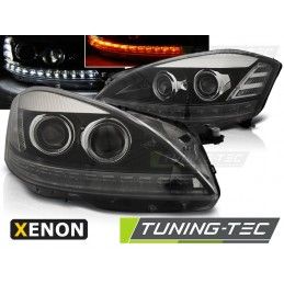 XENON HEADLIGHTS DAYLIGHT BLACK fits MERCEDES W221 05-09, Classe S W221