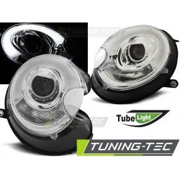 HEADLIGHTS TUBE LIGHT CHROME fits BMW MINI (COOPER) 06-14, Cooper R55/R56/R57 07-13