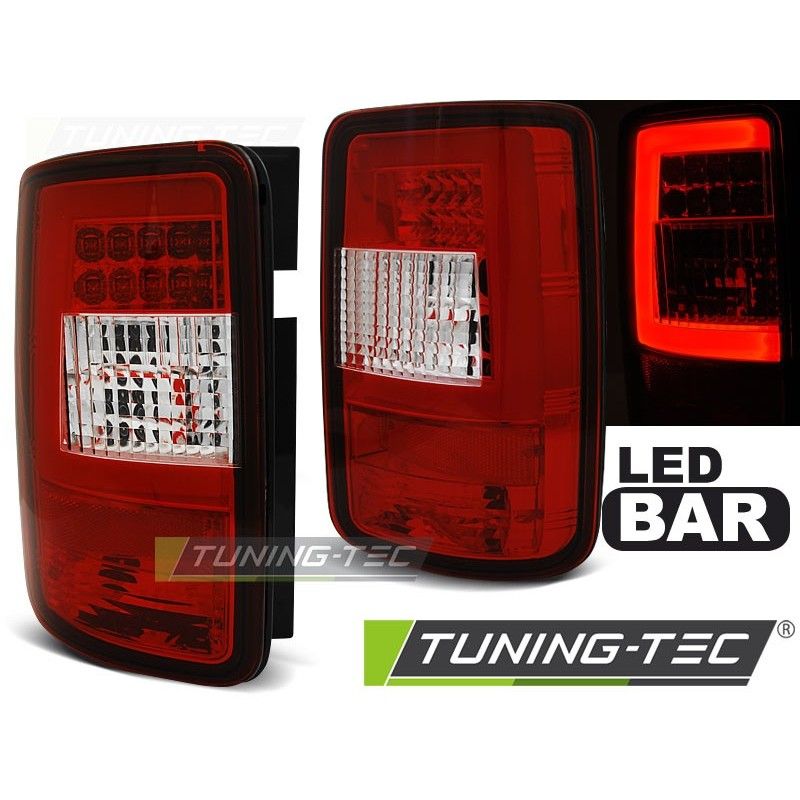 LED BAR TAIL LIGHTS RED WHIE fits VW CADDY 03-03.14, Eclairage Volkswagen
