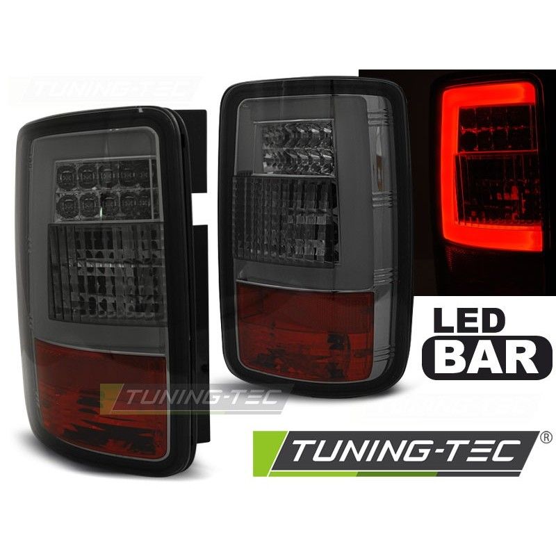 LED BAR TAIL LIGHTS SMOKE fits VW CADDY 03-03.14, Eclairage Volkswagen