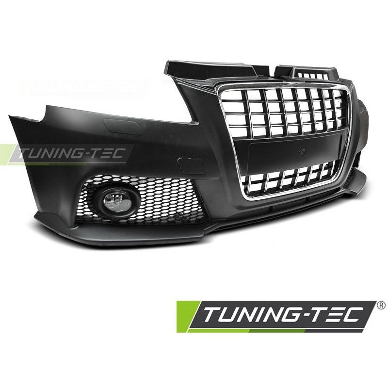 FRONT BUMPER SPORT CHROME BLACK fits AUDI A3 08-12, A3/ S3/ RS3 8P