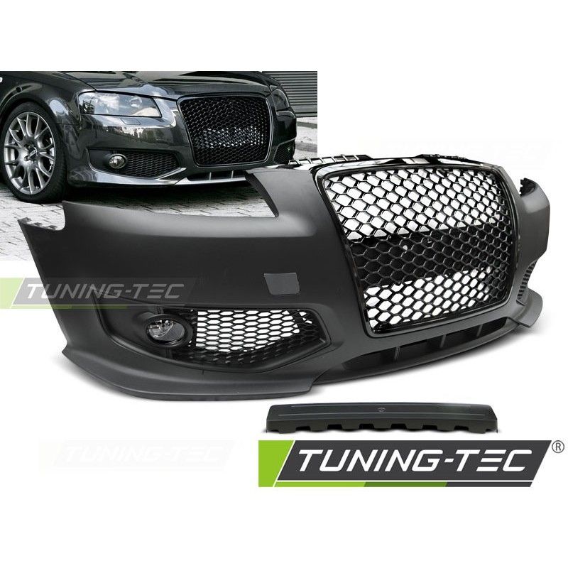 FRONT BUMPER SPORT BLACK fits AUDI A3 06.05-04.08, A3/ S3/ RS3 8P