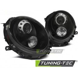 HEADLIGHTS BLACK fits BMW MINI (COOPER) 06-14, Cooper R55/R56/R57 07-13