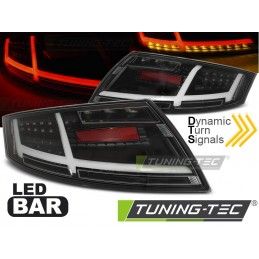 LED BAR TAIL LIGHTS BLACK fits AUDI TT 04.06-02.14, TT 8J 06-14