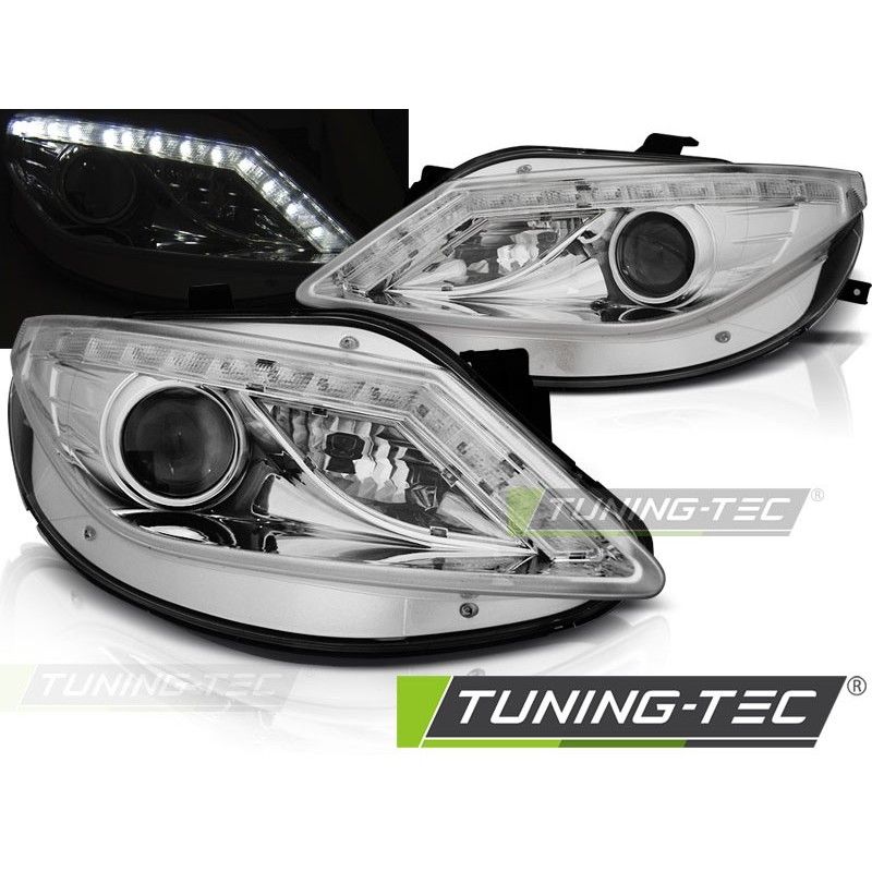 HEADLIGHTS DAYLIGHT CHROME fits SEAT IBIZA 6J 06.08-12, Ibiza 6J 08-17