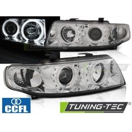 HEADLIGHTS ANGEL EYES CCFL CHROME fits SEAT LEON / TOLEDO 04.99-08.04, Leon I 99-06