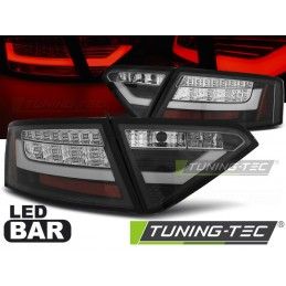 LED BAR TAIL LIGHTS BLACK fits AUDI A5 07-06.11, A5 8T 07-16