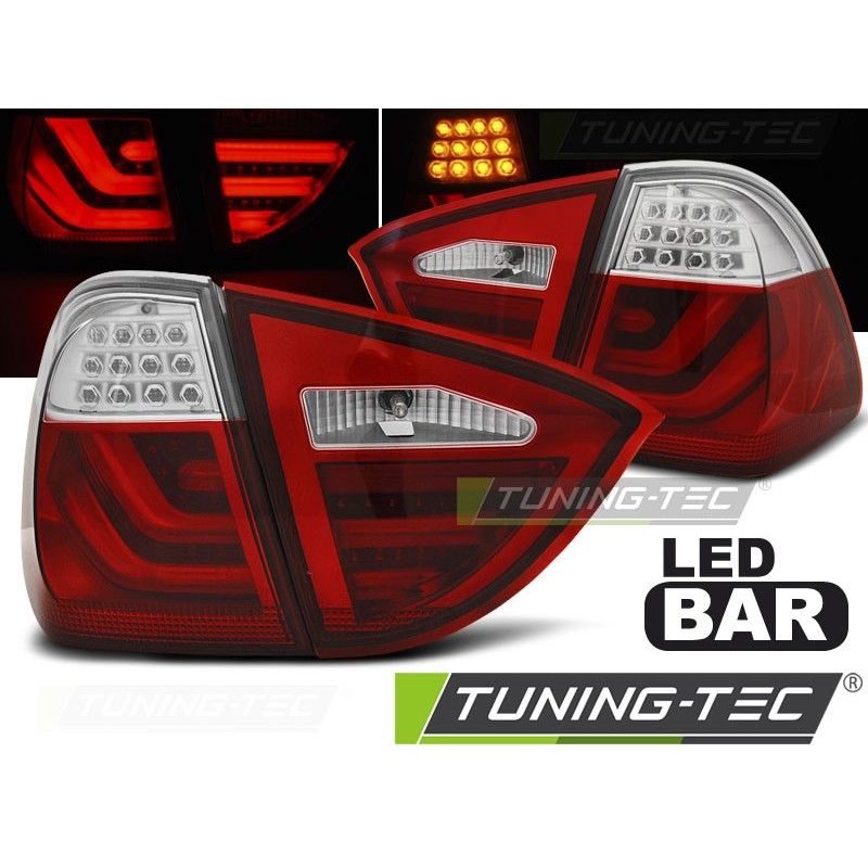LED BAR TAIL LIGHTS RED WHIE fits BMW E91 05-08, Serie 3 E90/E91