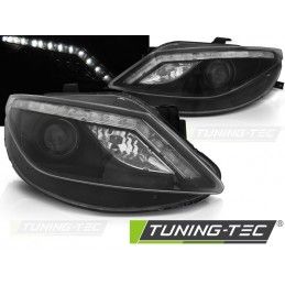 HEADLIGHTS DAYLIGHT BLACK fits SEAT IBIZA 6J 06.08-12, Ibiza 6J 08-17