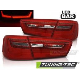 LED TAIL LIGHTS RED WHITE fits AUDI A6 C7 11-10.14, A6 4G C7 11-18