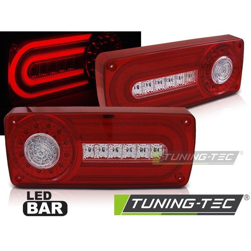 LED TAIL LIGHTS RED WHITE fits MERCEDES W463 G-KLASA 90-12, Classe G