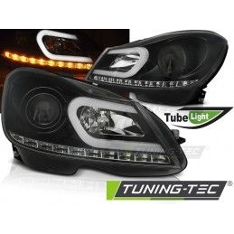 HEADLIGHTS TUBE LIGHT BLACK fits MERCEDES W204 11-14, Classe C W204