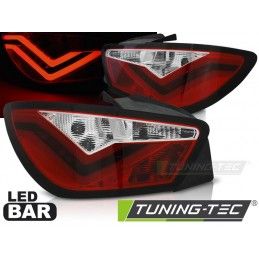 LED BAR TAIL LIGHTS RED WHIE fits SEAT IBIZA 6J 3D 06.08-12, Ibiza 6J 08-17