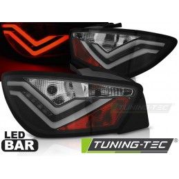 LED BAR TAIL LIGHTS BLACK fits SEAT IBIZA 6J 3D 06.08-12, Ibiza 6J 08-17