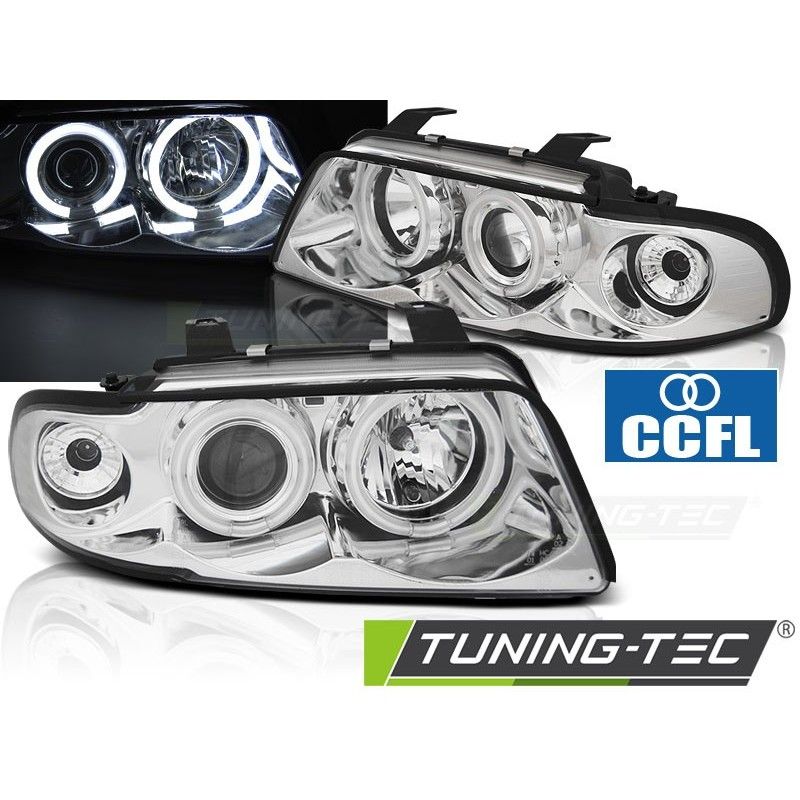 HEADLIGHTS ANGEL EYES CCFL CHROME fits AUDI A4 11.94-12.98, A4 B5 94-01