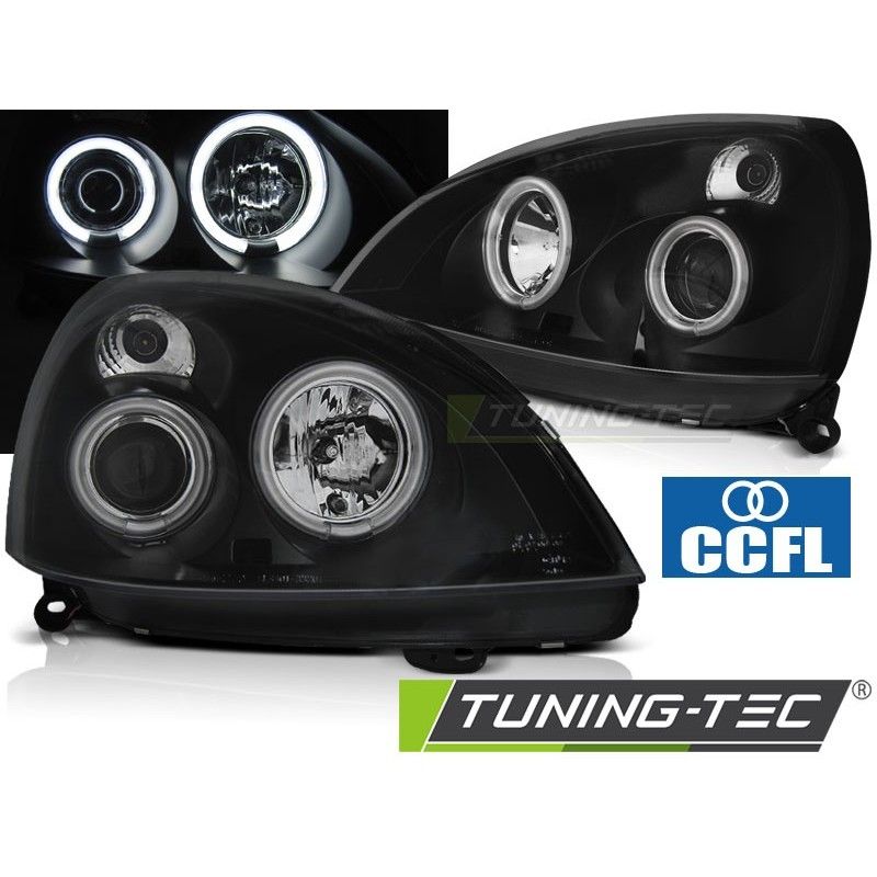 RENAULT CLIO II 06.01-09.05 ANGEL EYES CCFL BLACK, Clio II 98-05