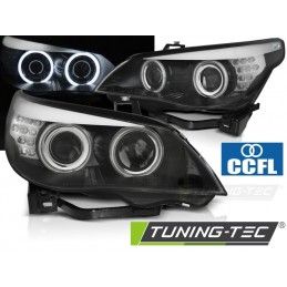 HEADLIGHTS ANGEL EYES CCFL BLACK LED INDICATOR fits BMW E60/E61 03-07, Serie 5 E60/61